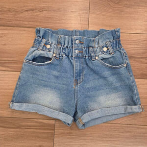 Almost Famous Paperbag Blue Jean Shorts size Small